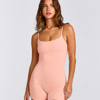 SoftMotion™ Strappy All in One with Gray Logo | Peach Orange