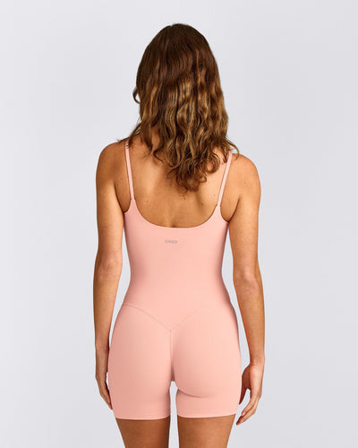 SoftMotion™ Strappy All in One with Gray Logo | Peach Orange