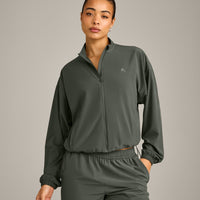 AirMove™ Jacket with Reflective Logo | Dark Khaki