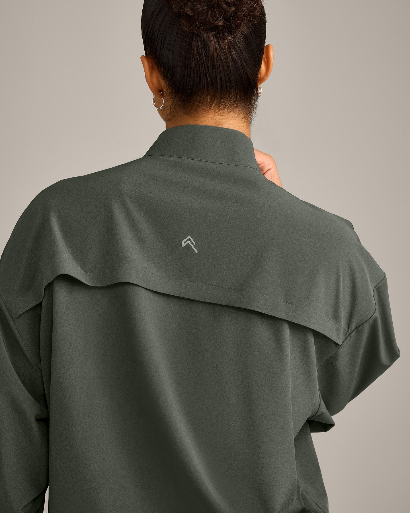 AirMove™ Jacket with Reflective Logo | Dark Khaki