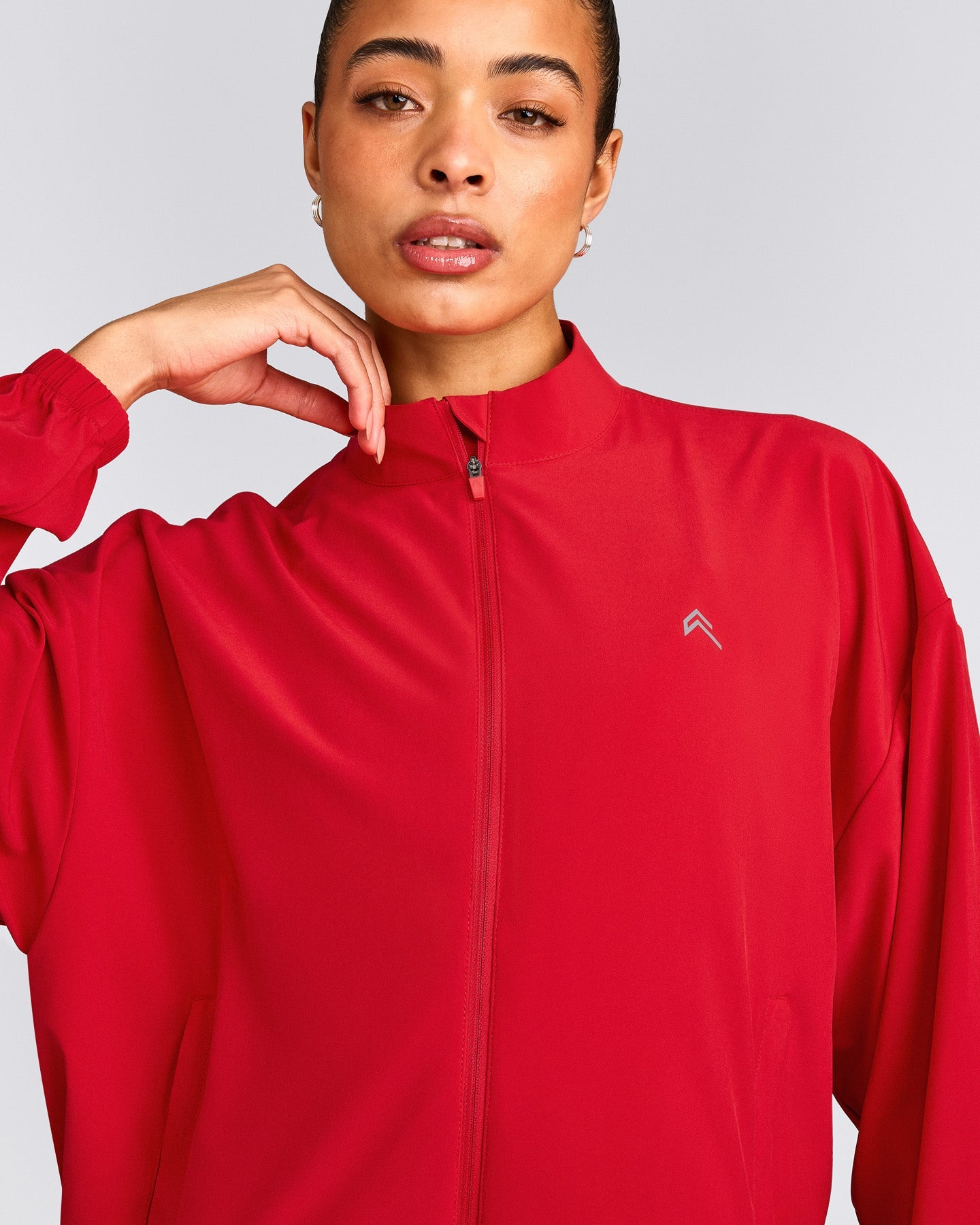 AirMove™ Jacket with Reflective Logo | Fiery Red