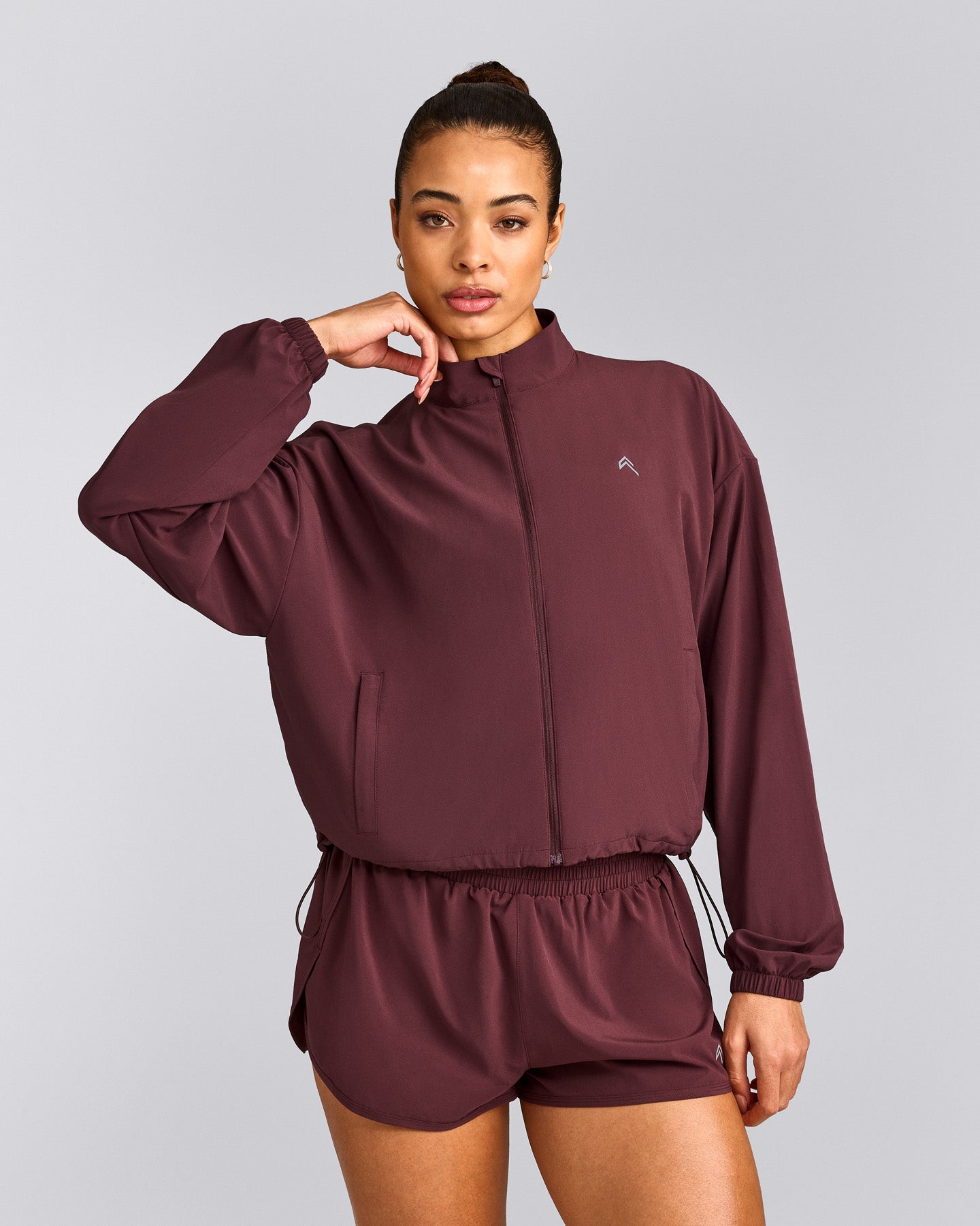 AirMove™ Jacket with Reflective Logo | Velvet Mocha