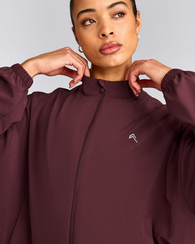AirMove™ Jacket with Reflective Logo | Velvet Mocha