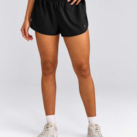 AirMove™ Lined Shorts 2" with Reflective Logo | Black