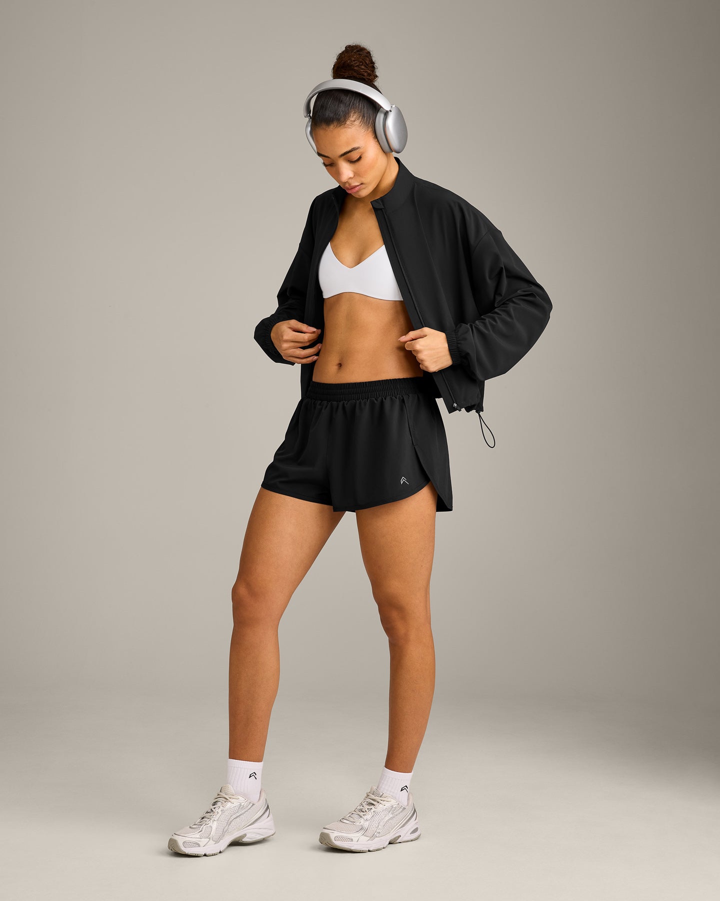 AirMove™ Lined Shorts 2" with Reflective Logo | Black