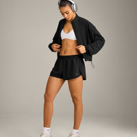 AirMove™ Lined Shorts 2" with Reflective Logo | Black