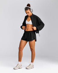 AirMove™ Lined Shorts 2" with Reflective Logo | Black
