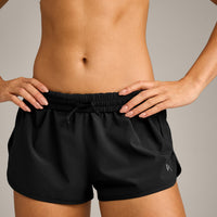 AirMove™ Lined Shorts 2" with Reflective Logo | Black