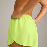 AirMove™ Lined Shorts 3" with Reflective Logo | Citrus Green