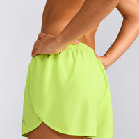 AirMove™ Lined Shorts 3" with Reflective Logo | Citrus Green