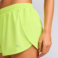 AirMove™ Lined Shorts 3" with Reflective Logo | Citrus Green