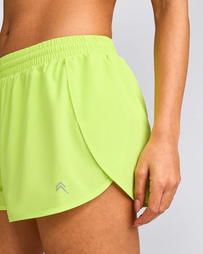 AirMove™ Lined Shorts 3" with Reflective Logo | Citrus Green