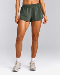 AirMove™ Lined Shorts 2" with Reflective Logo | Dark Khaki
