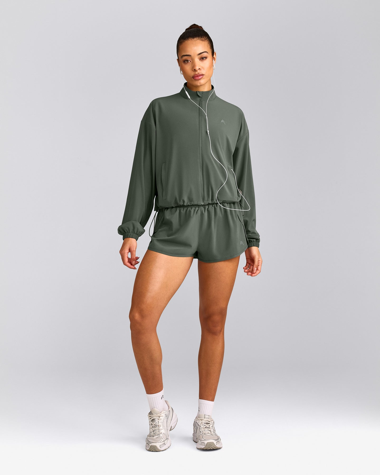 AirMove™ Lined Shorts 3" with Reflective Logo | Dark Khaki