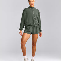 AirMove™ Lined Shorts 2" with Reflective Logo | Dark Khaki