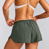 AirMove™ Lined Shorts 2" with Reflective Logo | Dark Khaki