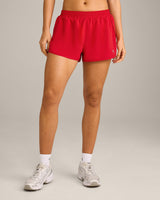 AirMove™ Lined Shorts 2" with Reflective Logo | Fiery Red