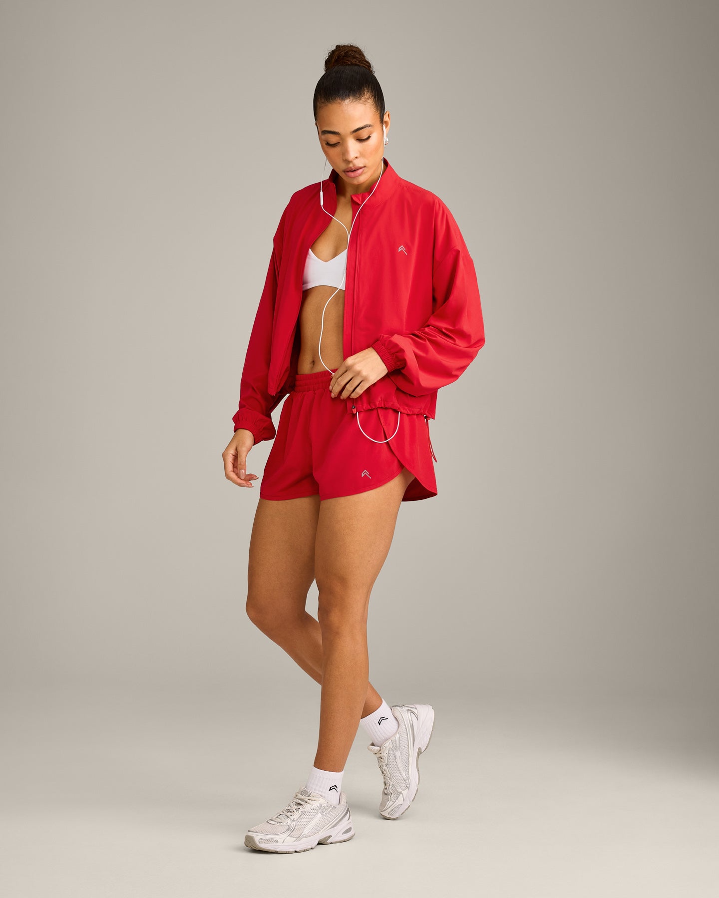 AirMove™ Lined Shorts 2" with Reflective Logo | Fiery Red