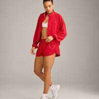 AirMove™ Lined Shorts 2" with Reflective Logo | Fiery Red