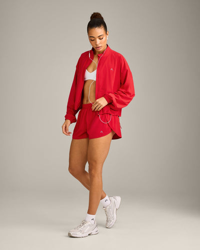 AirMove™ Lined Shorts 2" with Reflective Logo | Fiery Red