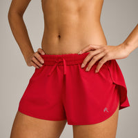 AirMove™ Lined Shorts 2" with Reflective Logo | Fiery Red