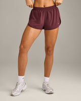 AirMove™ Lined Shorts 3" with Reflective Logo | Velvet Mocha