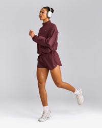 AirMove™ Lined Shorts 3" with Reflective Logo | Velvet Mocha