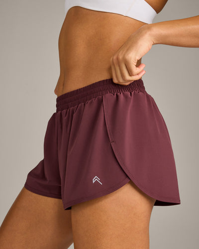 AirMove™ Lined Shorts 2" with Reflective Logo | Velvet Mocha