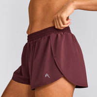 AirMove™ Lined Shorts 3" with Reflective Logo | Velvet Mocha