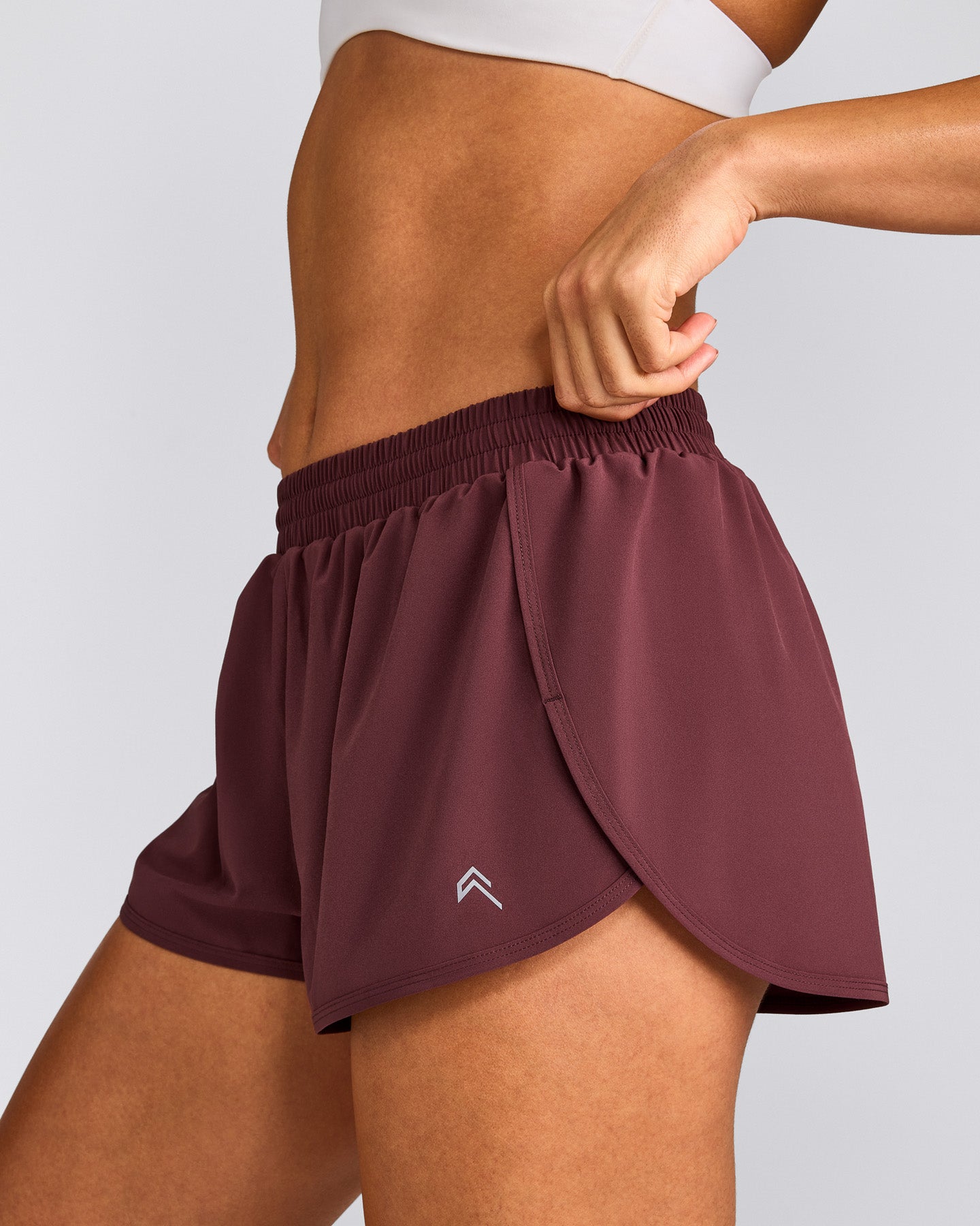 AirMove™ Lined Shorts 2" with Reflective Logo | Velvet Mocha