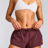AirMove™ Lined Shorts 3" with Reflective Logo | Velvet Mocha