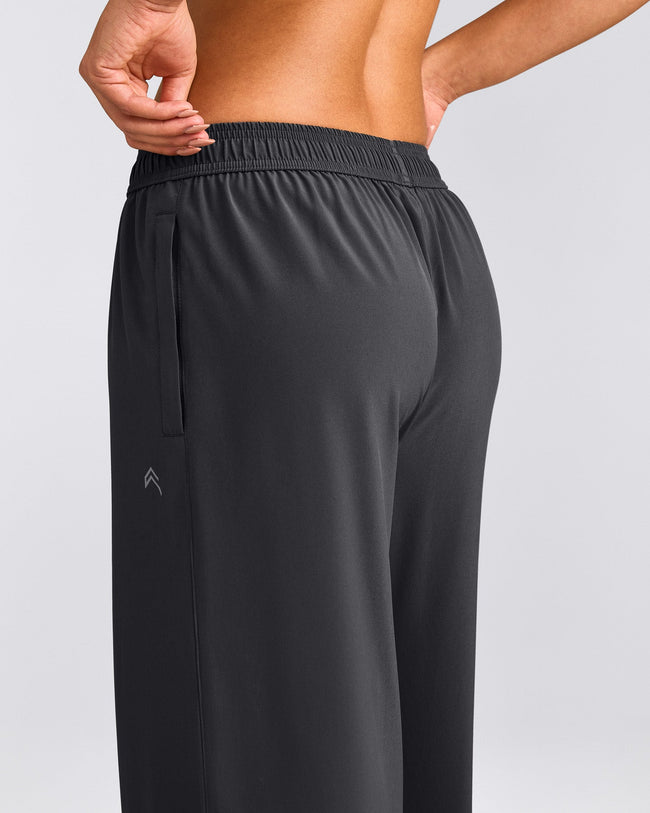 AirMove™ Straight Leg Pants with Reflective Logo | Coal