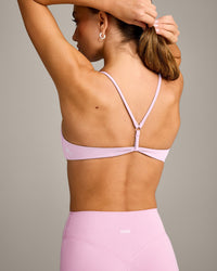 EasyLift™ Ultra Minimal Bralette with Grey Logo | Chalk Pink