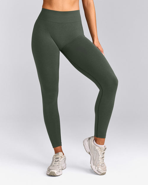 EffortlessLift™ Seamless Mid Rise Leggings | Dark Khaki