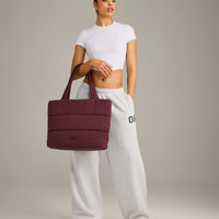 Quilted Tote Bag | Velvet Mocha