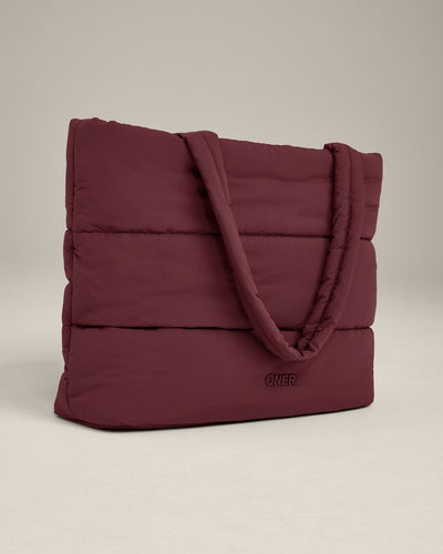 Quilted Tote Bag | Velvet Mocha