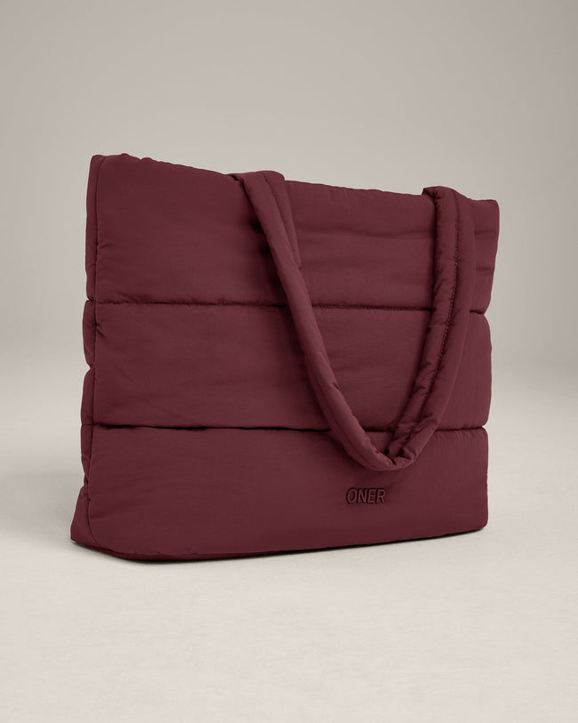 Quilted Tote Bag | Velvet Mocha