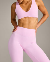 SoftMotion™ Flared Bottoms with Gray Logo | Chalk Pink