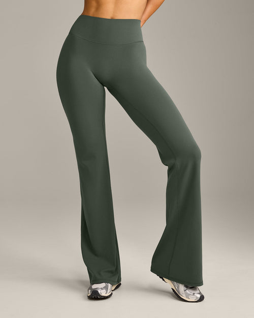 Oner Modal SoftMotion™ Flared Bottoms with Gray Logo | Dark Khaki