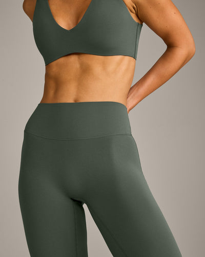 SoftMotion™ Flared Bottoms with Gray Logo | Dark Khaki