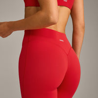 SoftMotion™ Flared Bottoms with Gray Logo | Fiery Red