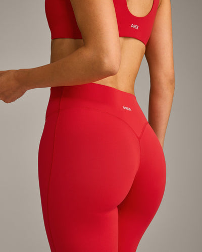 SoftMotion™ Flared Bottoms with Gray Logo | Fiery Red