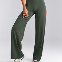 SoftMotion™ Straight Leg Pants with Gray Logo | Dark Khaki