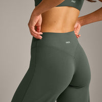 SoftMotion™ Straight Leg Bottoms with Gray Logo | Dark Khaki