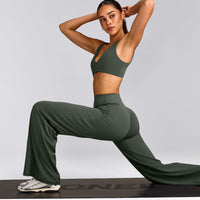 SoftMotion™ Straight Leg Pants with Gray Logo | Dark Khaki