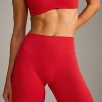 SoftMotion™ Straight Leg Bottoms with Gray Logo | Fiery Red