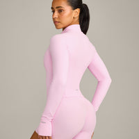 SoftMotion™ Mid Jacket with Gray Logo | Chalk Pink