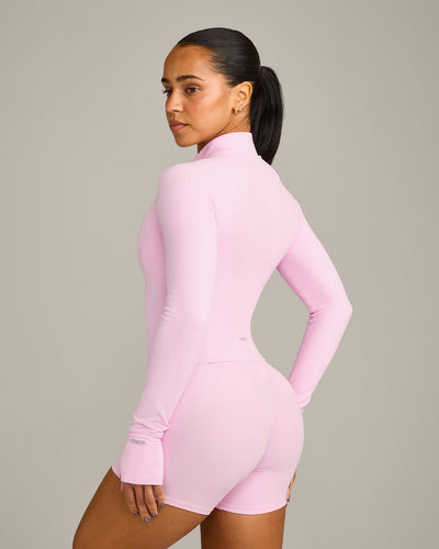 SoftMotion™ Mid Jacket with Gray Logo | Chalk Pink