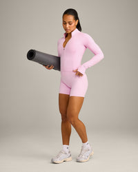 SoftMotion™ Mid Jacket with Gray Logo | Chalk Pink