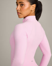 SoftMotion™ Mid Jacket with Gray Logo | Chalk Pink